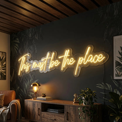 This Must Be The Place Business Wall Art LED Neon Sign - 02 High-Converting Product Image