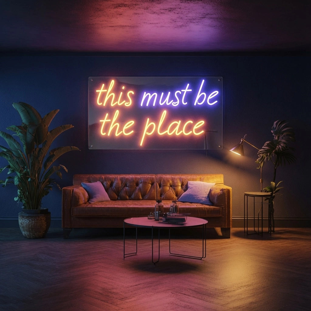 This Must Be The Place Business Wall Decor LED Neon Sign - 01 Original Product Image