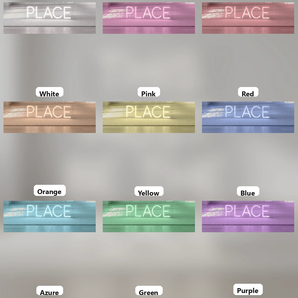 This Must Be The Place Commercial Wall Art LED Neon Sign - 05 Color Grid