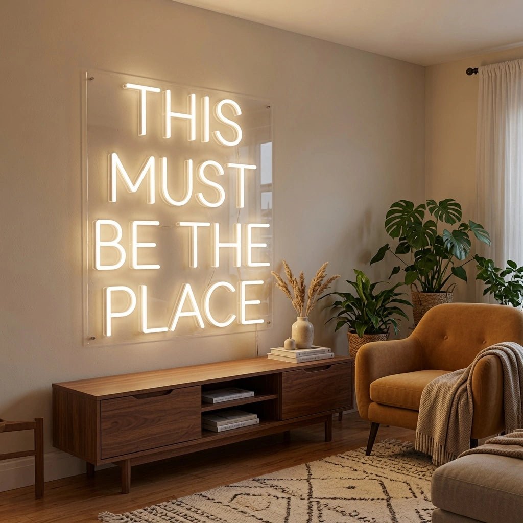 This Must Be The Place Commercial Wall Art LED Neon Sign - Shineneon