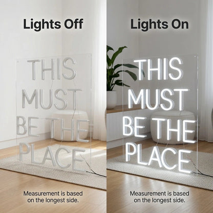 This Must Be The Place Commercial Wall Art LED Neon Sign - Shineneon
