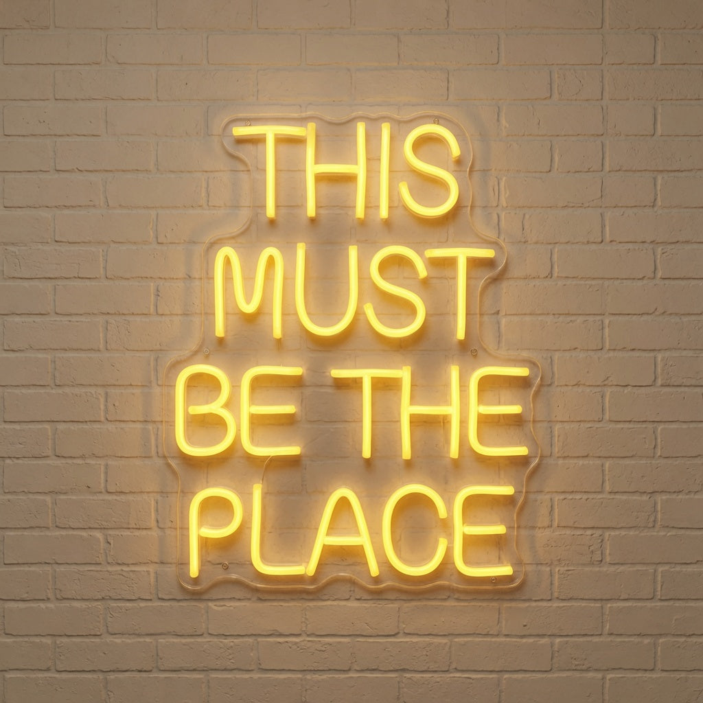 This Must Be The Place Dorm Decor Sign LED Neon Sign - 01 Original Product Image