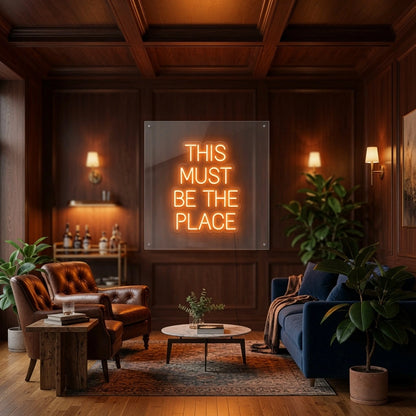 This Must Be The Place Hospitality Wall Decor LED Neon Sign - 02 High-Converting Product Image