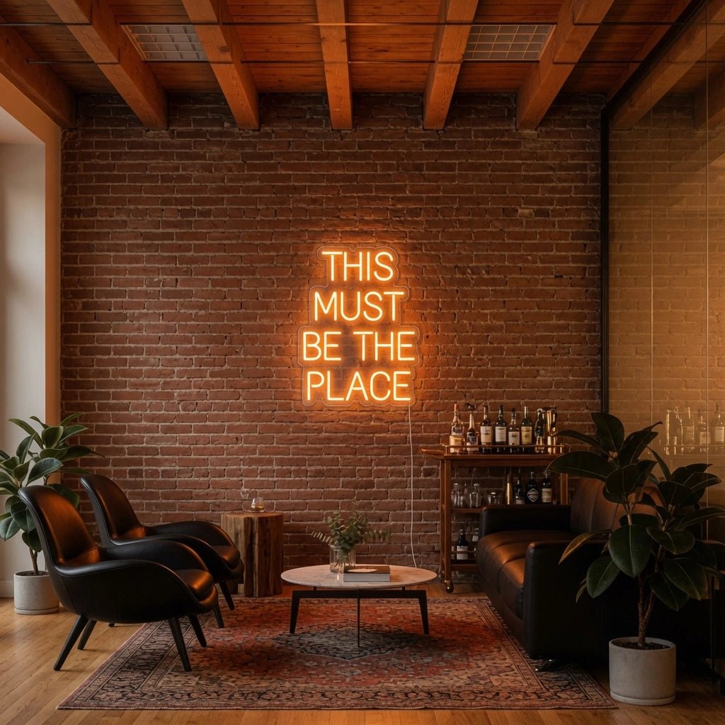 This Must Be The Place Hospitality Wall Decor LED Neon Sign - Shineneon