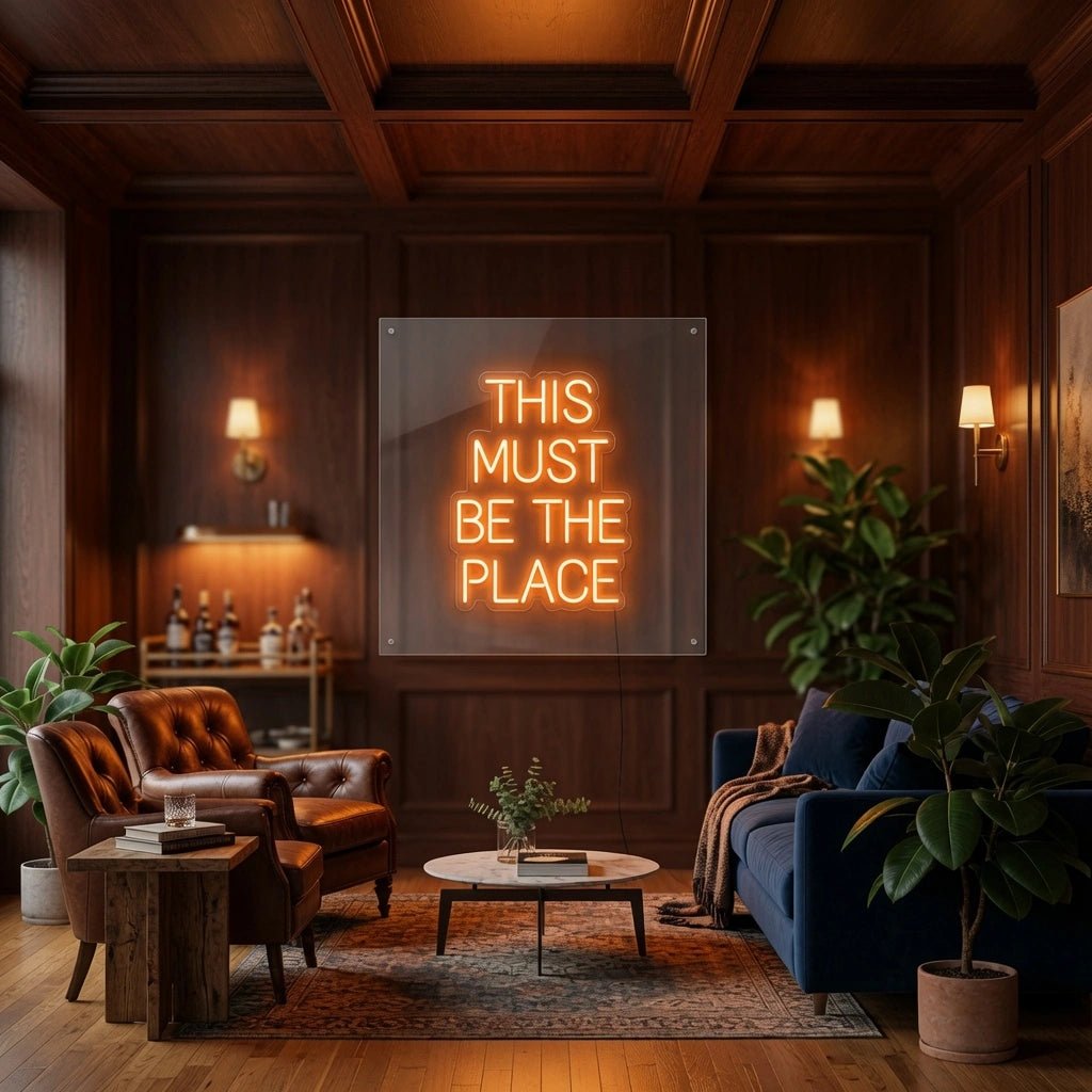 This Must Be The Place Hospitality Wall Decor LED Neon Sign - Shineneon