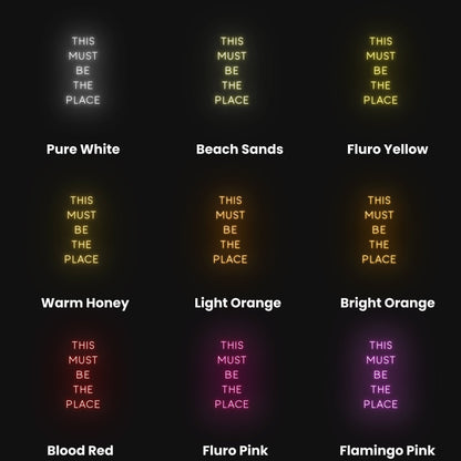 This Must Be The Place Led Neon Sign | Shineneon