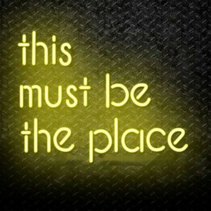 This Must Be The Place Led Neon Sign Bedroom Wall Art - Shineneon
