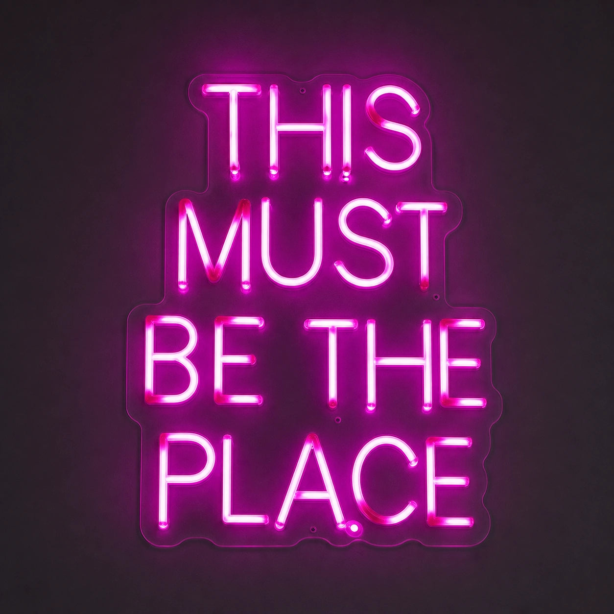 This Must Be The Place LED Neon Sign Garage Man Cave Neon Sign main product image