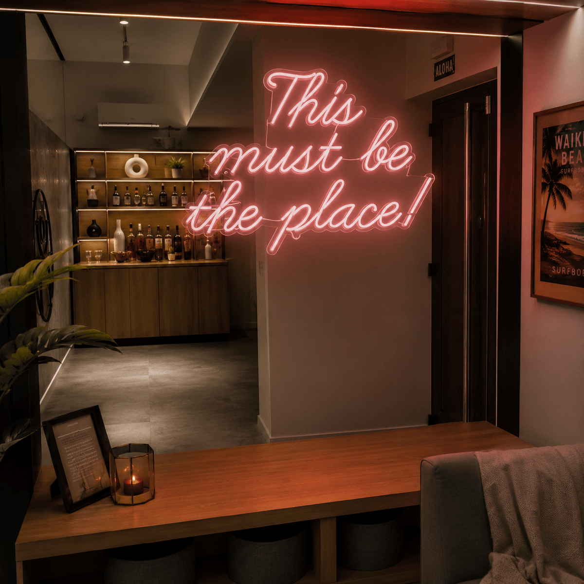This Must Be The Place LED Neon Sign Home Decor Wall Decor - Shineneon