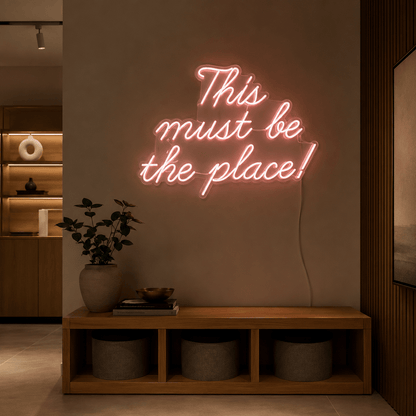 This Must Be The Place LED Neon Sign Home Decor Wall Decor - Shineneon