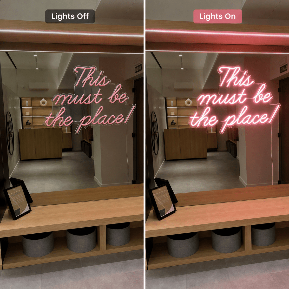This Must Be The Place LED Neon Sign Home Decor Wall Decor - Shineneon