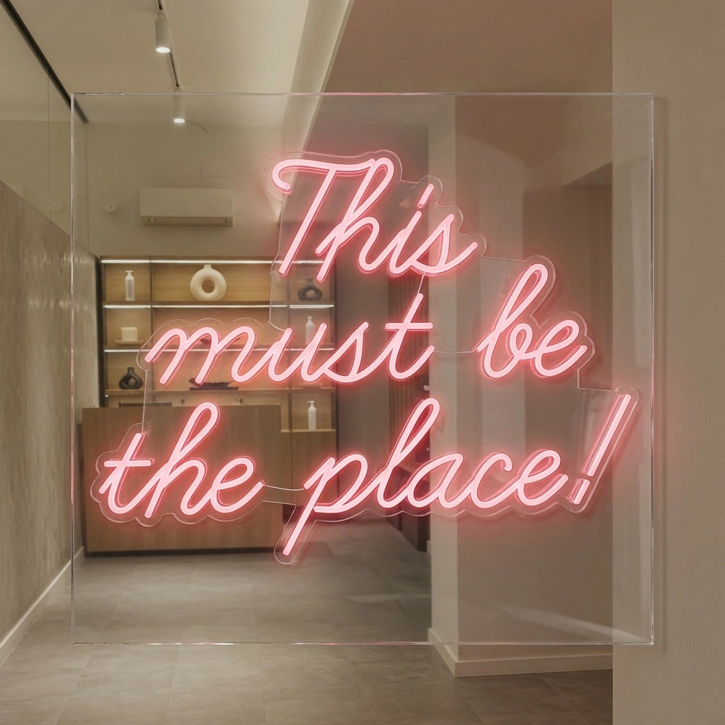 This Must Be The Place LED Neon Sign Home Decor Wall Neon Sign - 01 Original Product Image