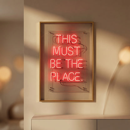 This Must Be The Place LED Neon Sign Wall Art Wall Neon Sign - 02 High-Converting Product Image