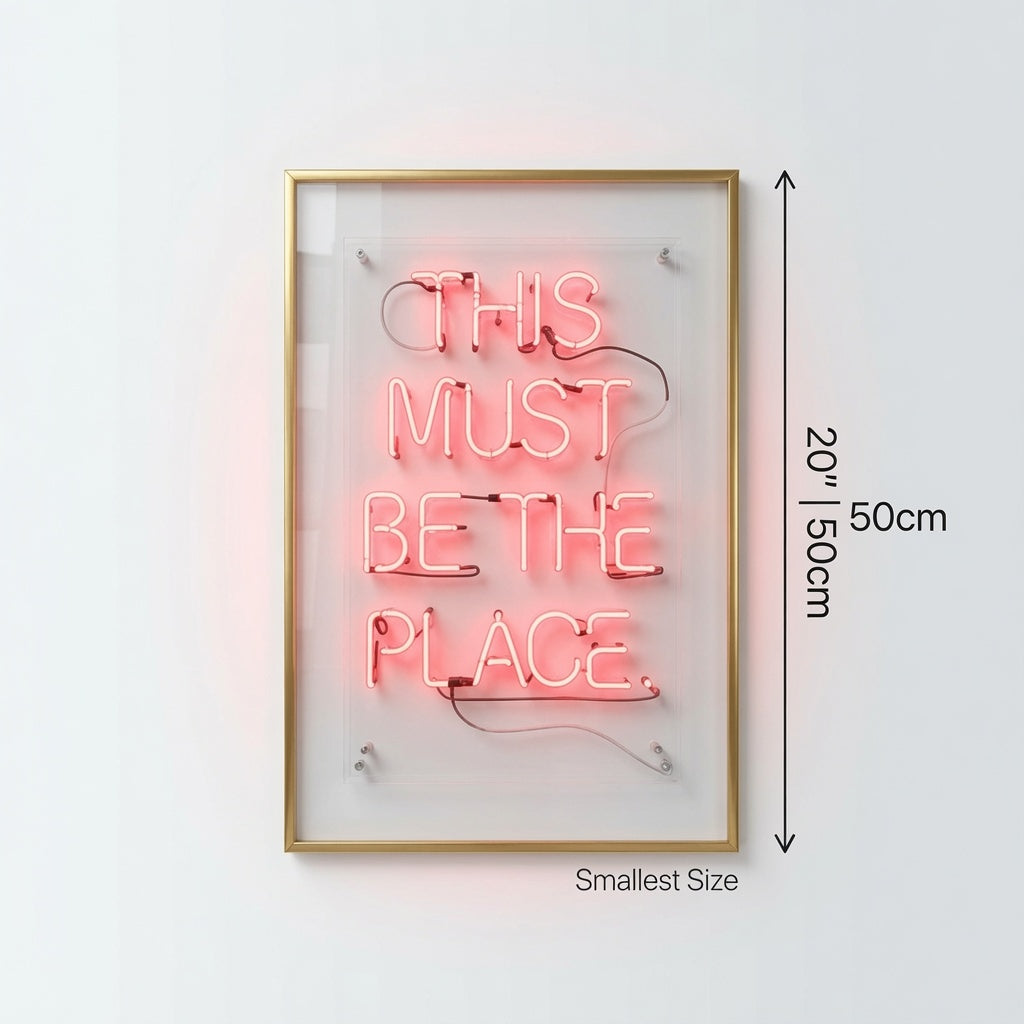 This Must Be The Place LED Neon Sign Wall Art Wall Neon Sign - 04 Size Image