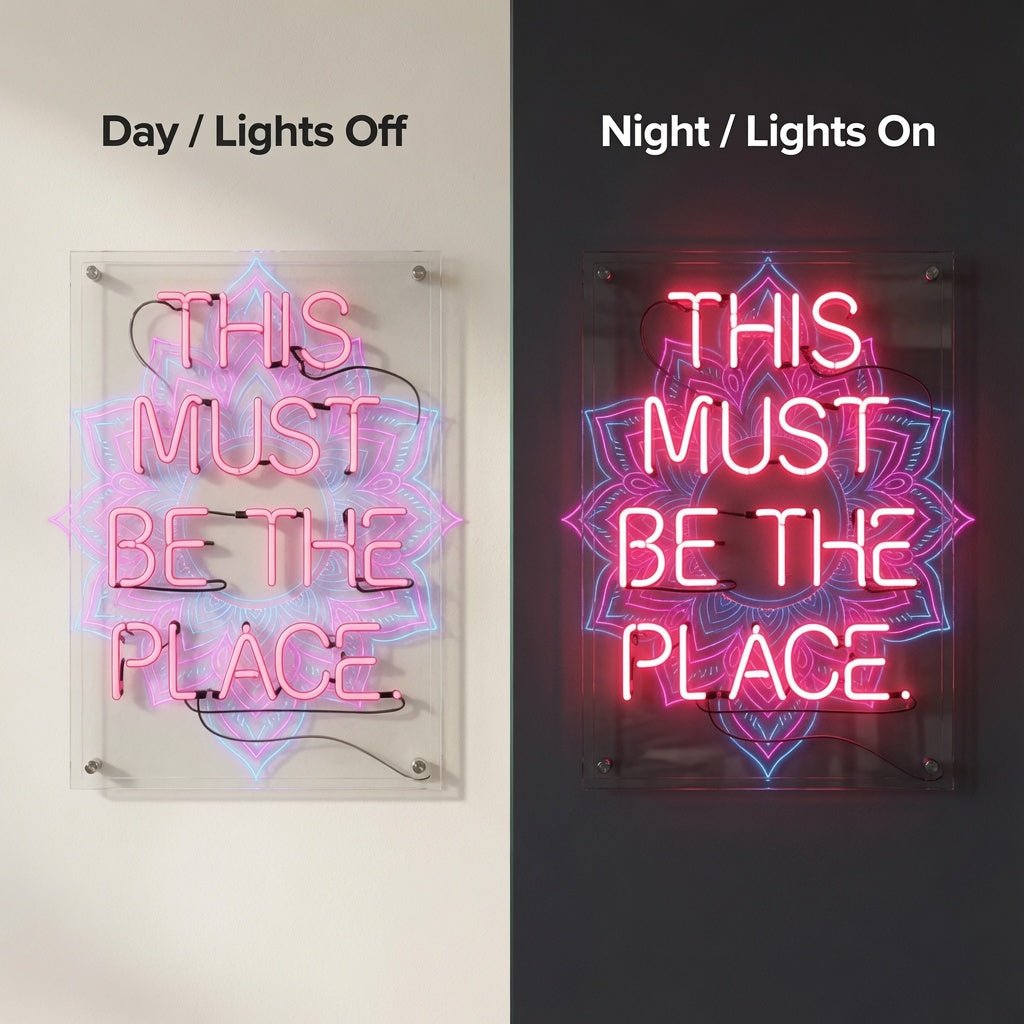 This Must Be The Place LED Neon Sign Wall Art Wall Neon Sign - Shineneon