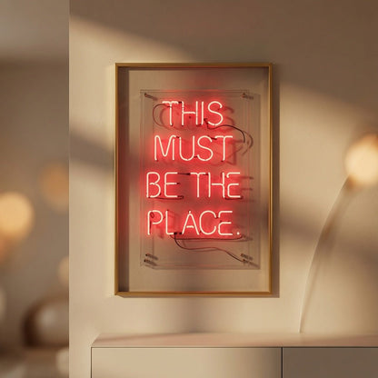 This Must Be The Place LED Neon Sign Wall Art Wall Neon Sign - Shineneon