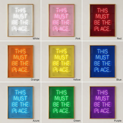 This Must Be The Place LED Neon Sign Wall Art Wall Neon Sign - Shineneon