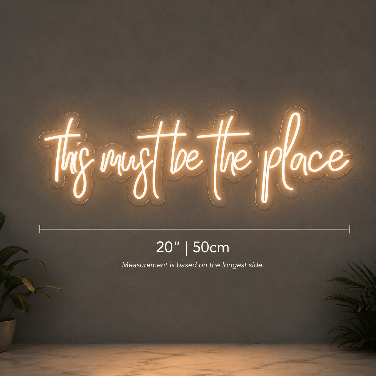 This Must Be The Place LED Neon Sign Wall Neon Sign - 04 Size Image