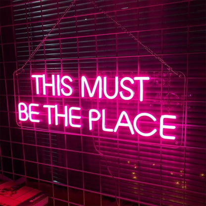 This Must Be The Place Led Neon Signs For Bedroom Wall Decor | Shineneon