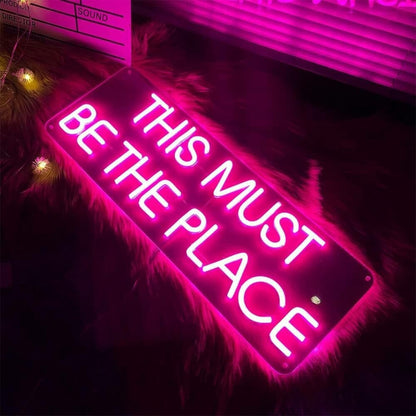 This Must Be The Place Led Neon Signs For Bedroom Wall Decor | Shineneon