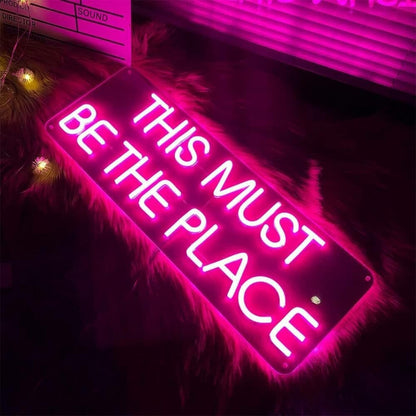 This Must Be The Place Led Neon Signs For Bedroom Wall Decor - Shineneon