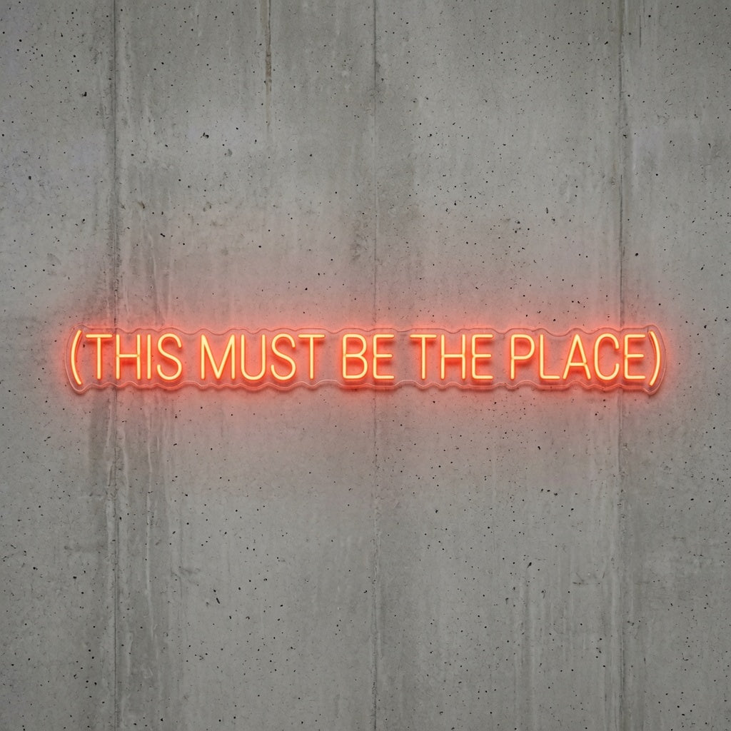 This Must Be The Place Lettering Home Decor LED Neon Sign - 01 Original Product Image
