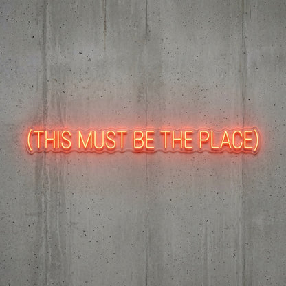 This Must Be The Place Lettering Home Decor LED Neon Sign - 01 Original Product Image