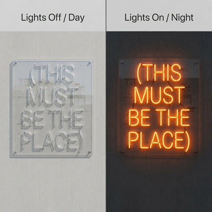 This Must Be The Place Lettering Home Decor LED Neon Sign - Shineneon