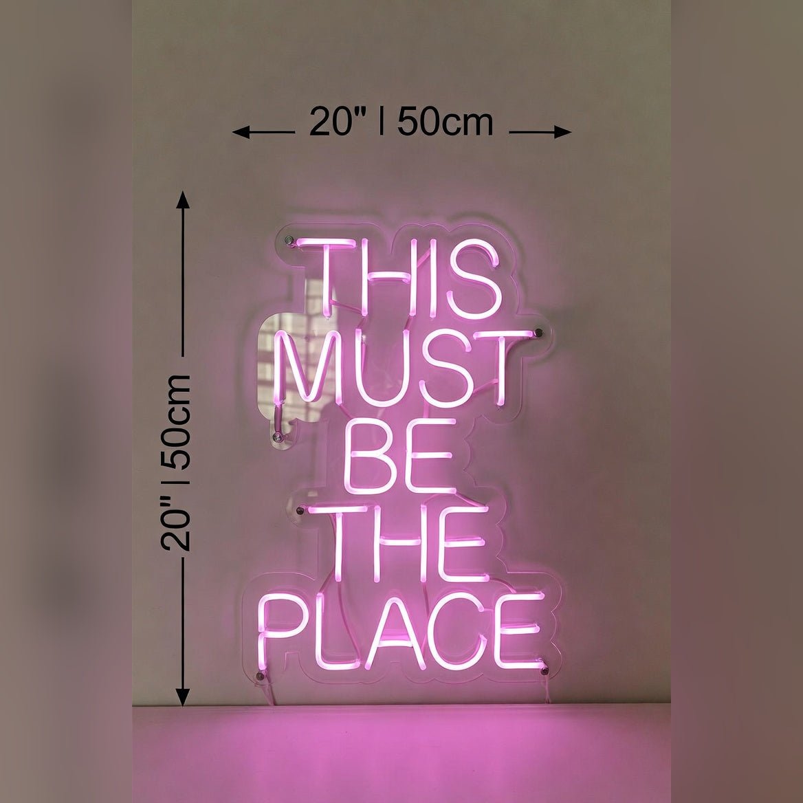 This Must Be The Place Living Room Wall Light LED Neon Sign - Shineneon