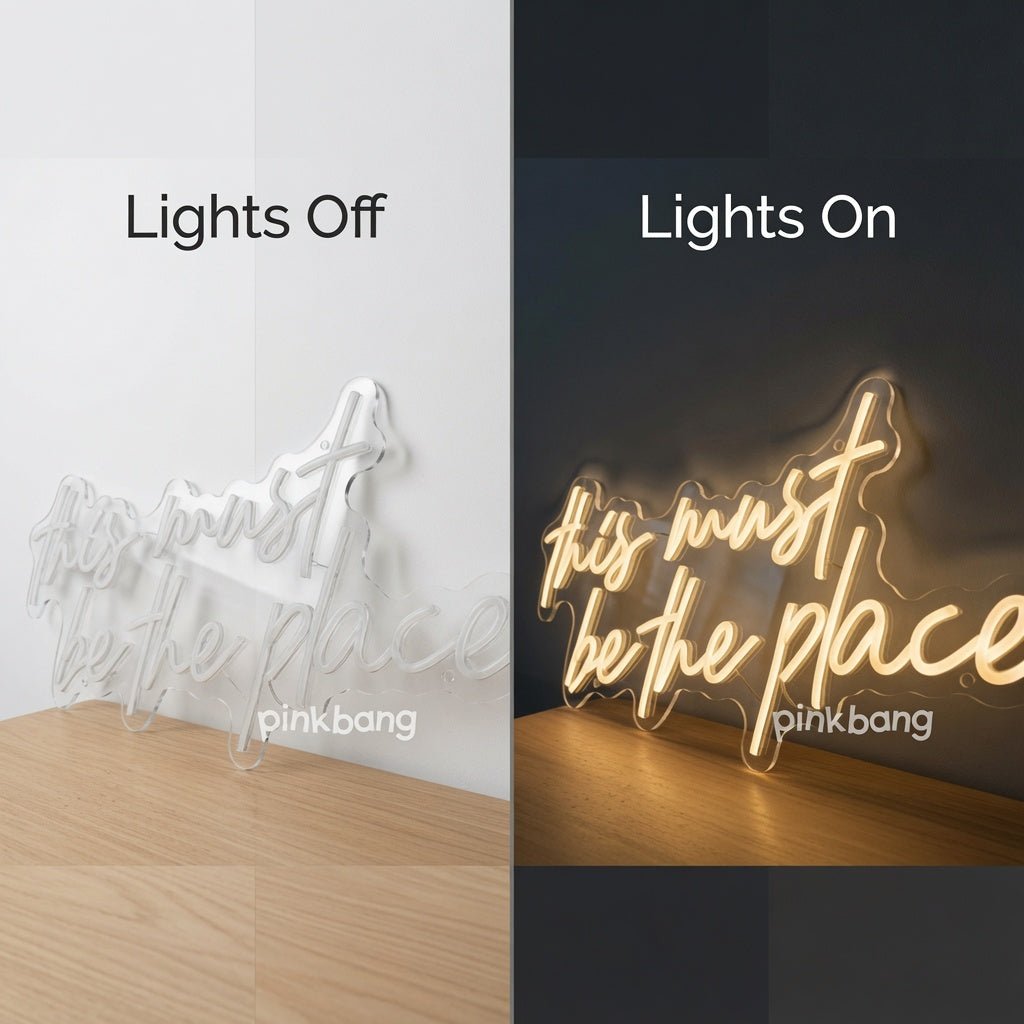 This Must Be The Place Mounted Wall Decor LED Neon Sign - Shineneon