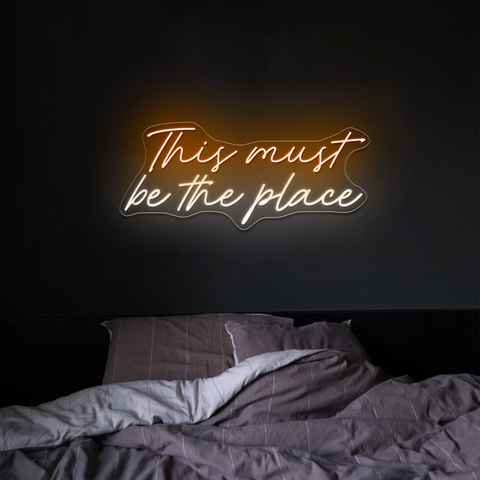 This Must Be The Place Neon Bar Sign