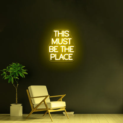 This Must Be The Place Neon Beer Sign - Shineneon