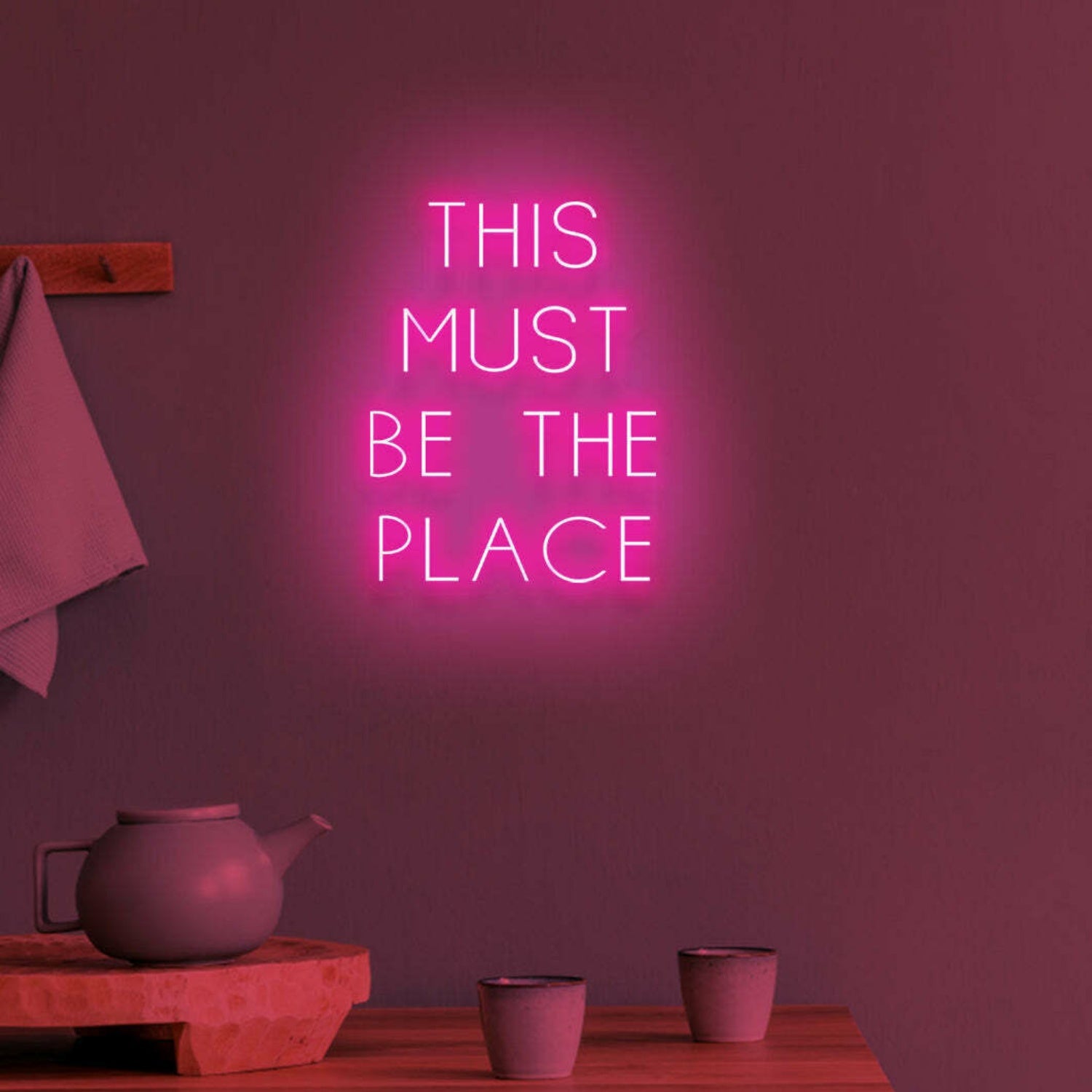 This Must Be The Place Neon Confirmation Of Belonging | Shineneon