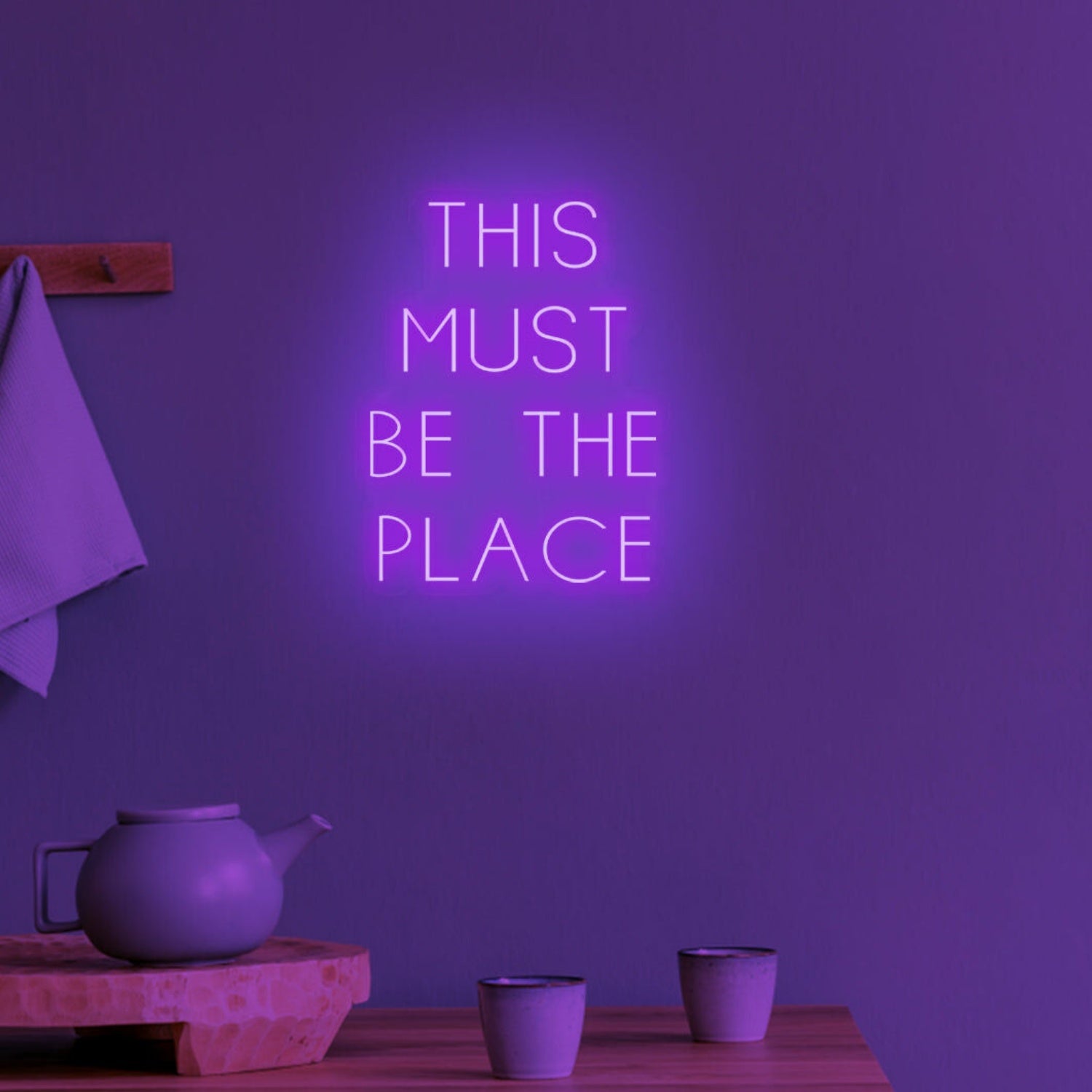 This Must Be The Place Neon Confirmation Of Belonging | Shineneon
