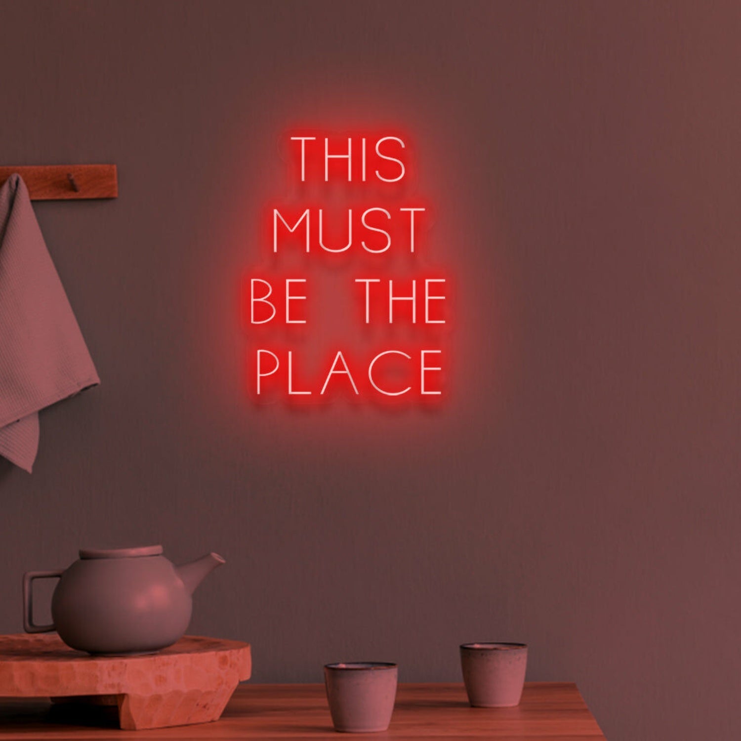 This Must Be The Place Neon Confirmation Of Belonging | Shineneon