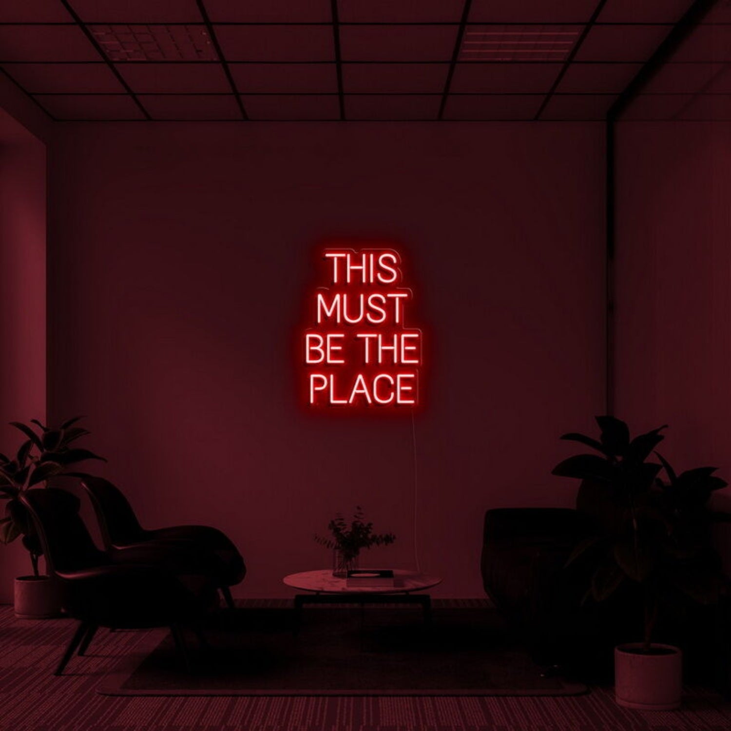 This Must Be The Place Neon Quotes Led Neon Sign - Shineneon