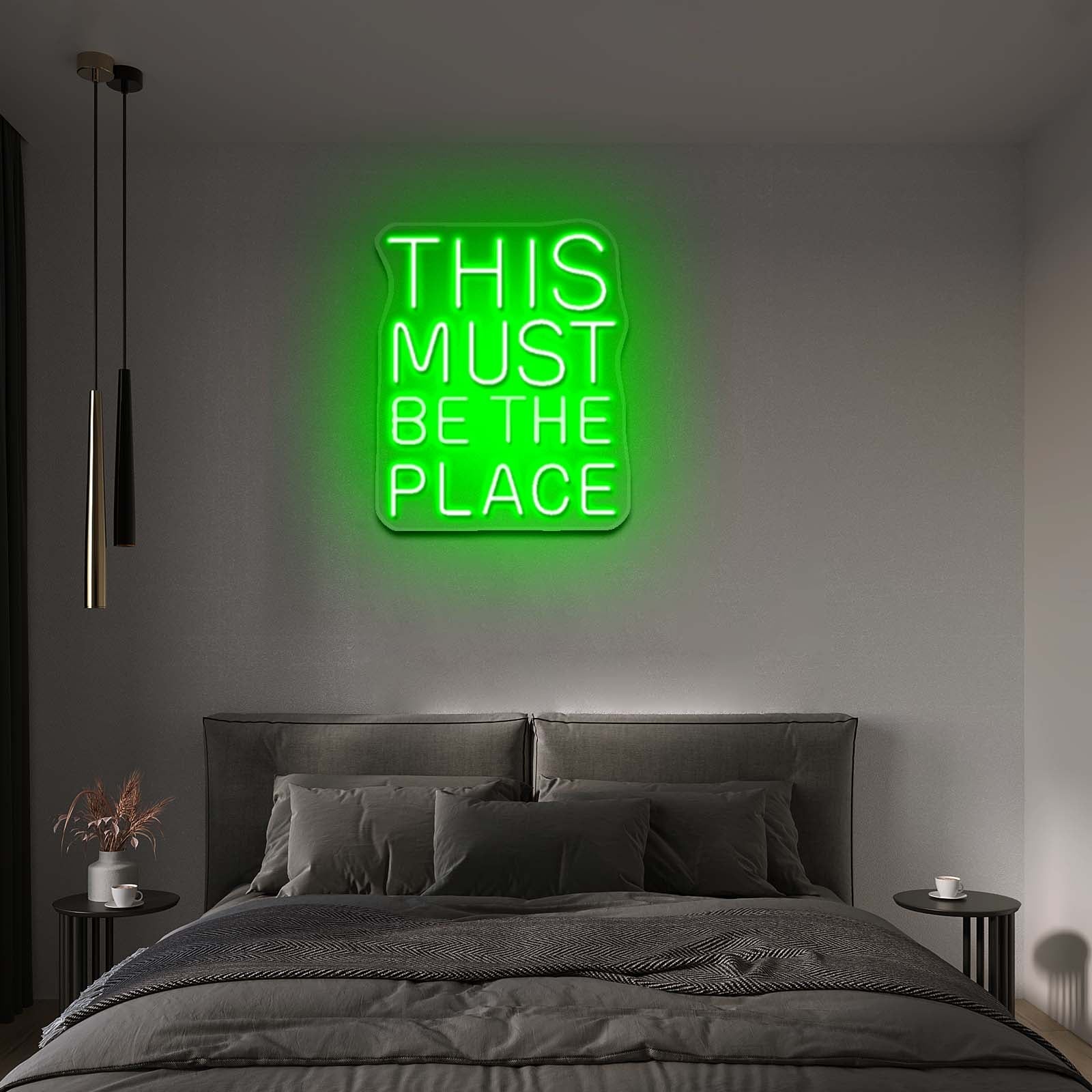 This Must Be The Place Neon Sign Housewarming Neon Led Lights - Shineneon