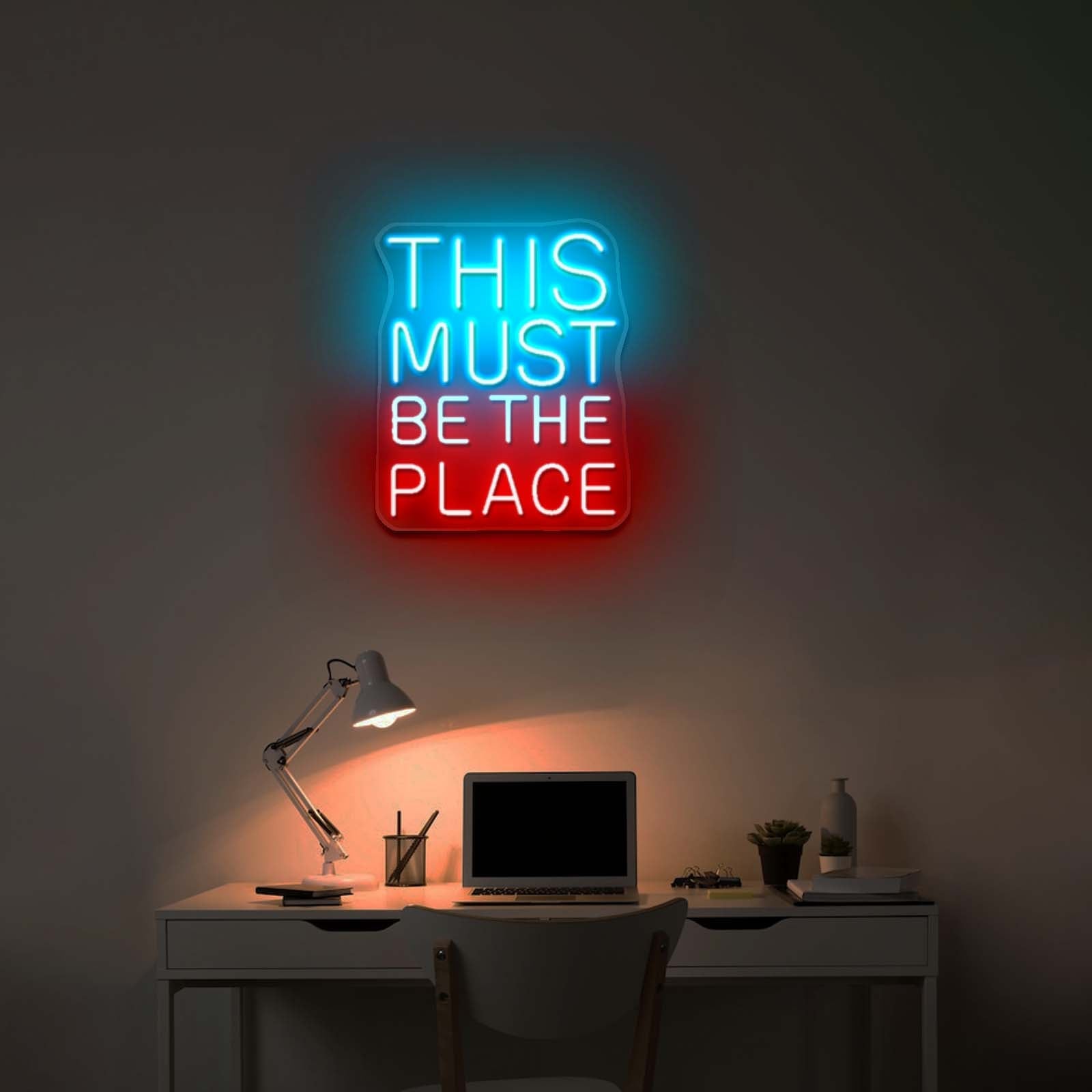 This Must Be The Place Neon Sign Housewarming Neon Led Lights - Shineneon