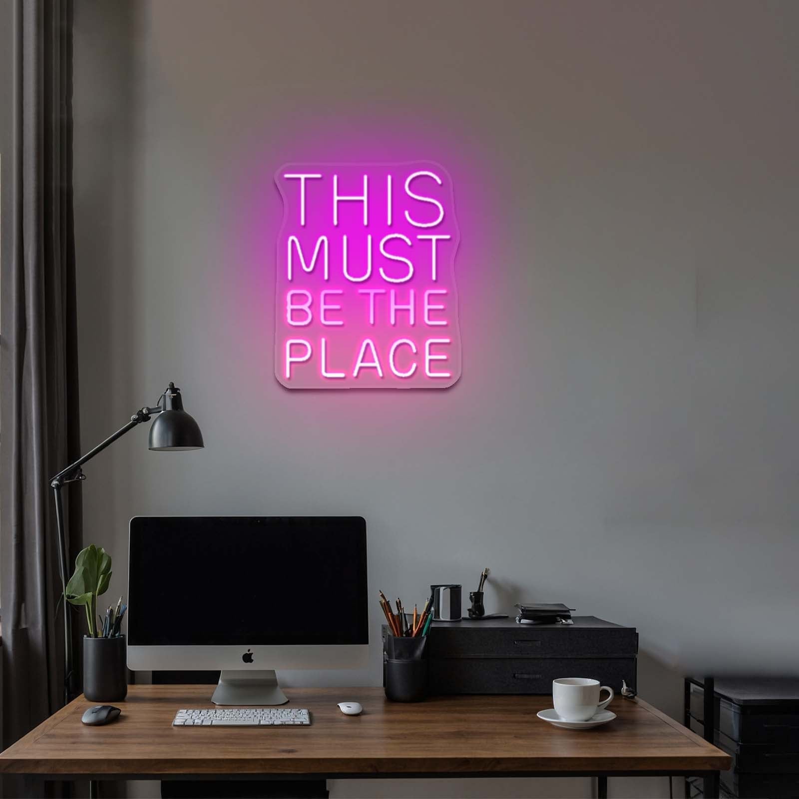 This Must Be The Place Neon Sign Housewarming Neon Led Lights - Shineneon