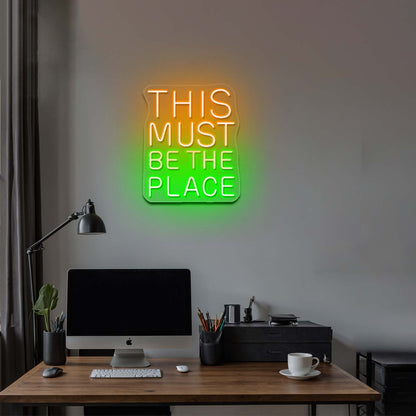 This Must Be The Place Neon Sign Housewarming Neon Led Lights