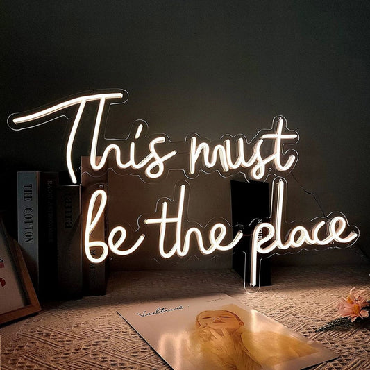 This Must Be The Place Neon Sign Led Signs Wall Art