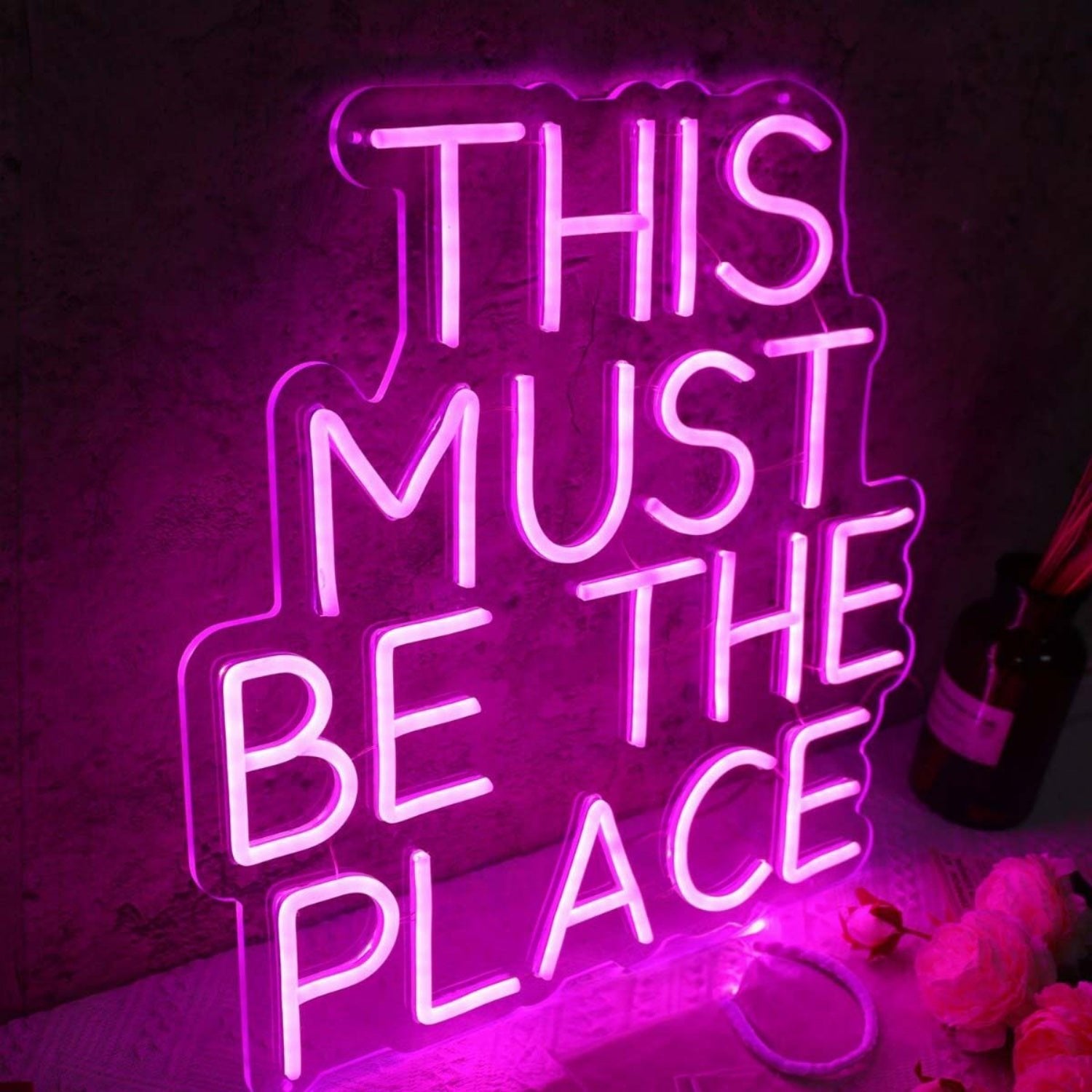 This Must Be The Place Purple Led Neon Sign - Shineneon