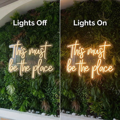 This Must Be The Place Room Decor LED Neon Sign - 06 Day Night Comparison