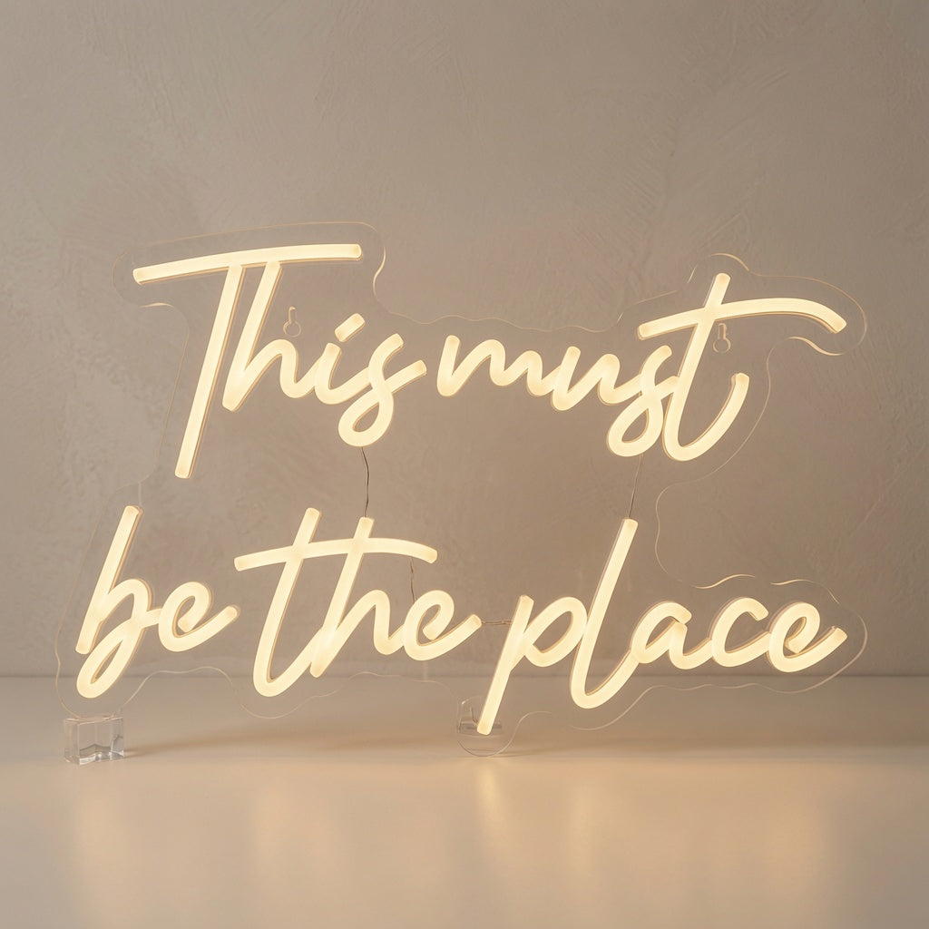 This Must Be The Place Room Wall Light LED Neon Sign - 01 Original Product Image