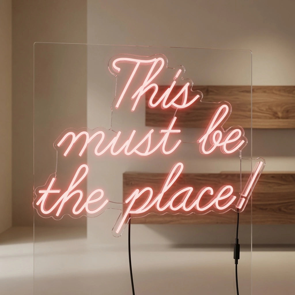 This Must Be The Place Wall Art LED Neon Sign - 01 Original Product Image