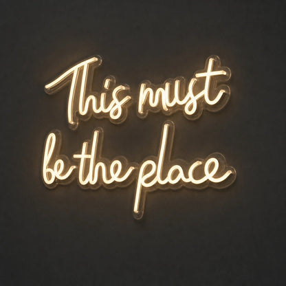 This Must Be The Place Wall Art LED Neon Sign Garage Man Cave Neon Sign - Shineneon