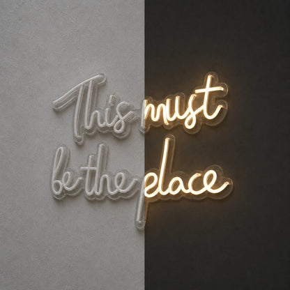 This Must Be The Place Wall Art LED Neon Sign Garage Man Cave Neon Sign - Shineneon