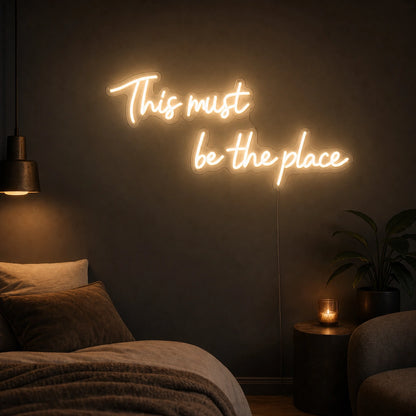 This Must Be The Place Wall Decor LED Neon Sign high-converting product image
