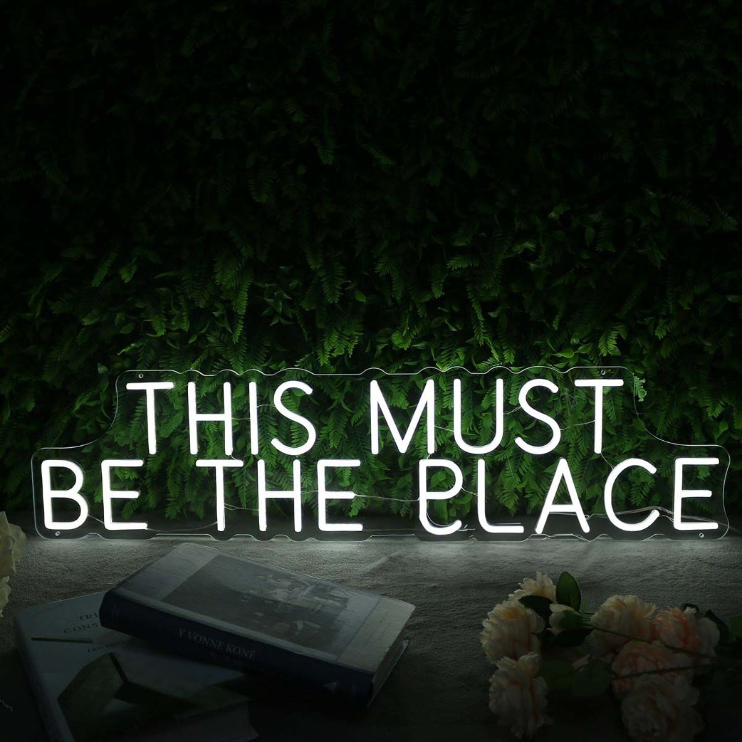 This Must Be The Place White Led Neon Sign - Shineneon