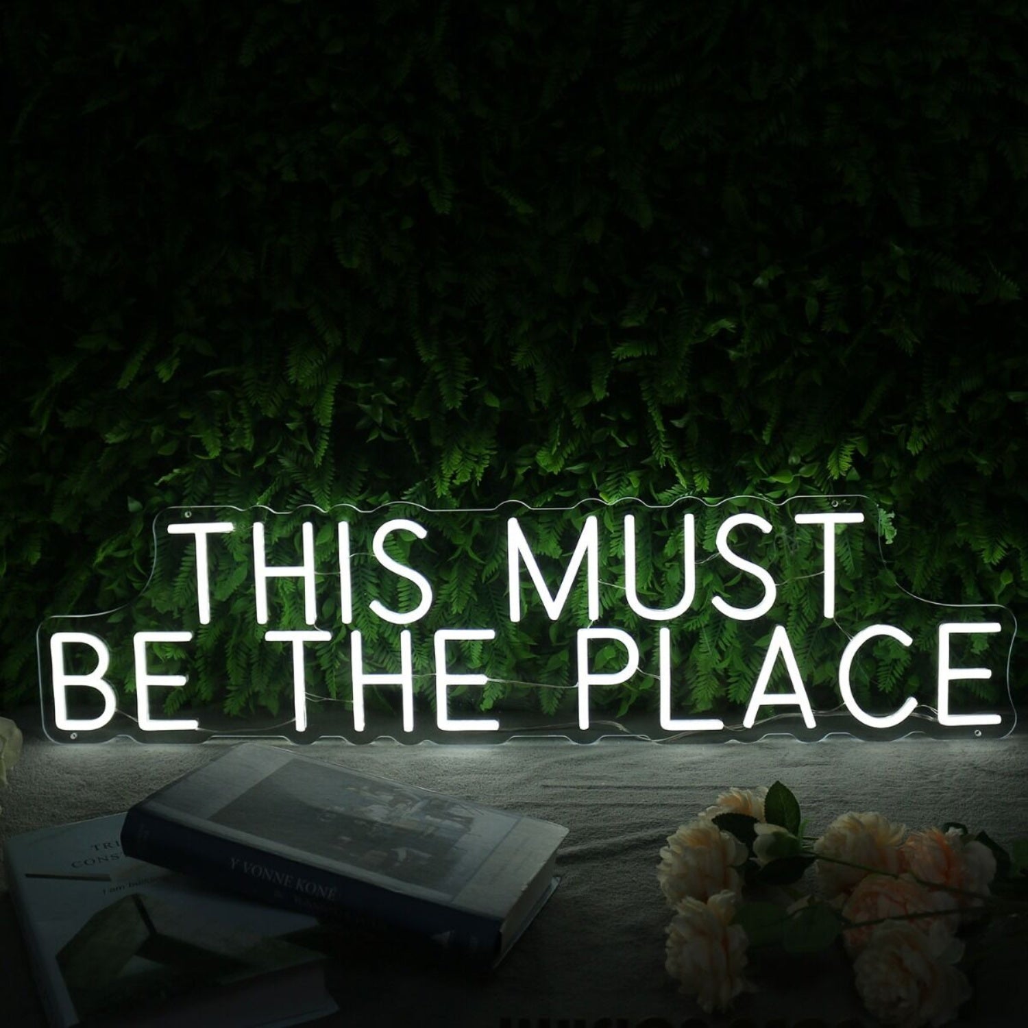 This Must Be The Place White Led Neon Sign - Shineneon